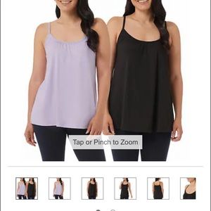 32 Degrees Ladies' Bra Top Camisole, 2-pack